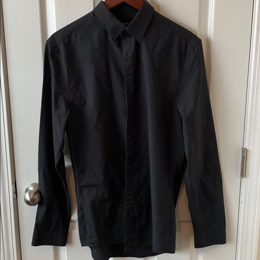 Black H&M easy iron dress shirt